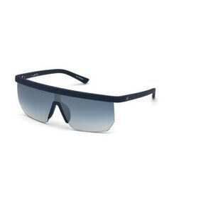 WEB EYEWEAR Acetate Square Frame Sunglasses Men Blue